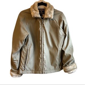 Woolrich Luxury Faux Fur Collared Jacket Size S